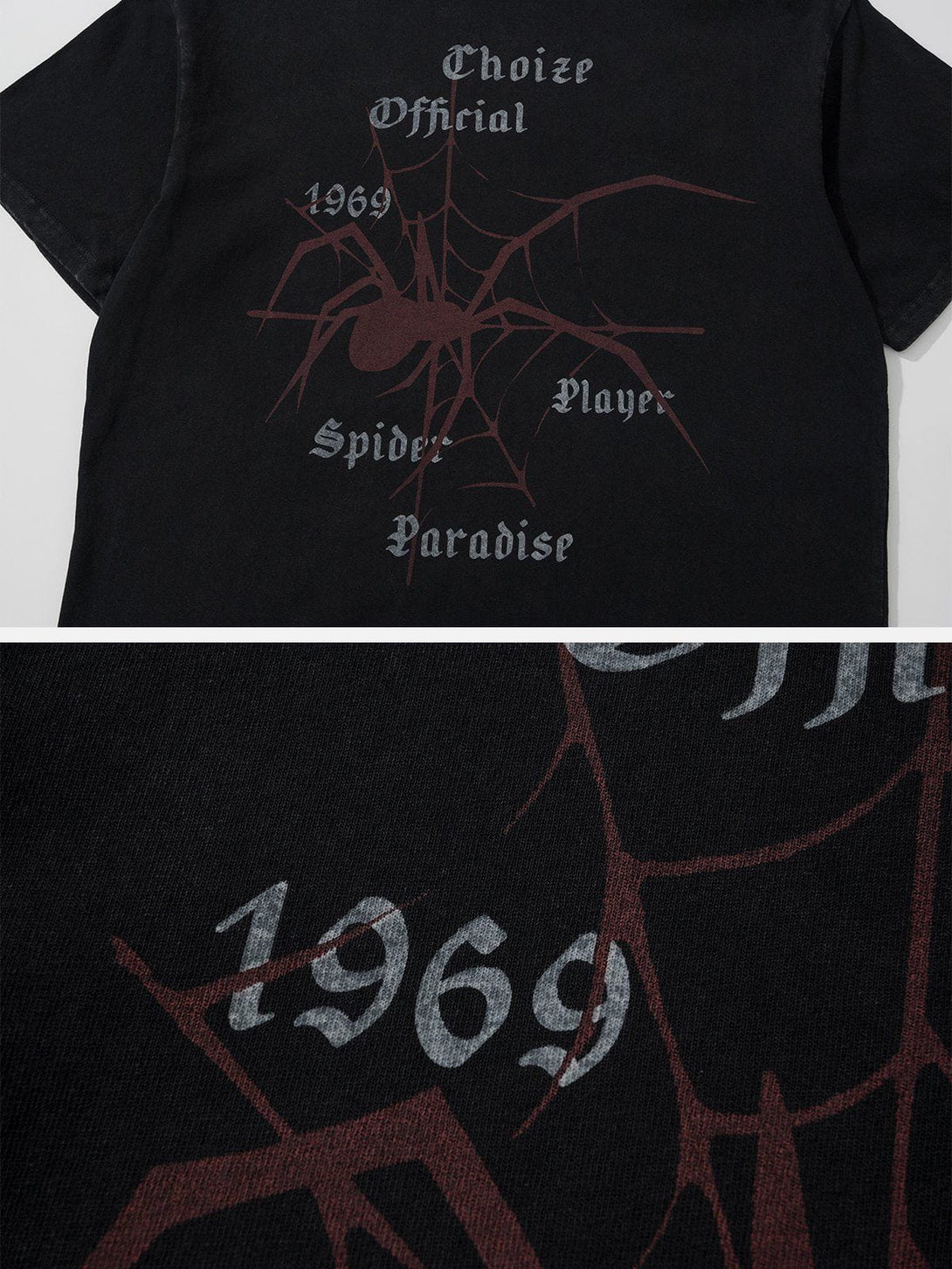 AlanBalen® - Spider Print Washed Tee AlanBalen