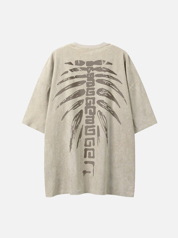 AlanBalen® - Spine Skeleton Print Tee AlanBalen