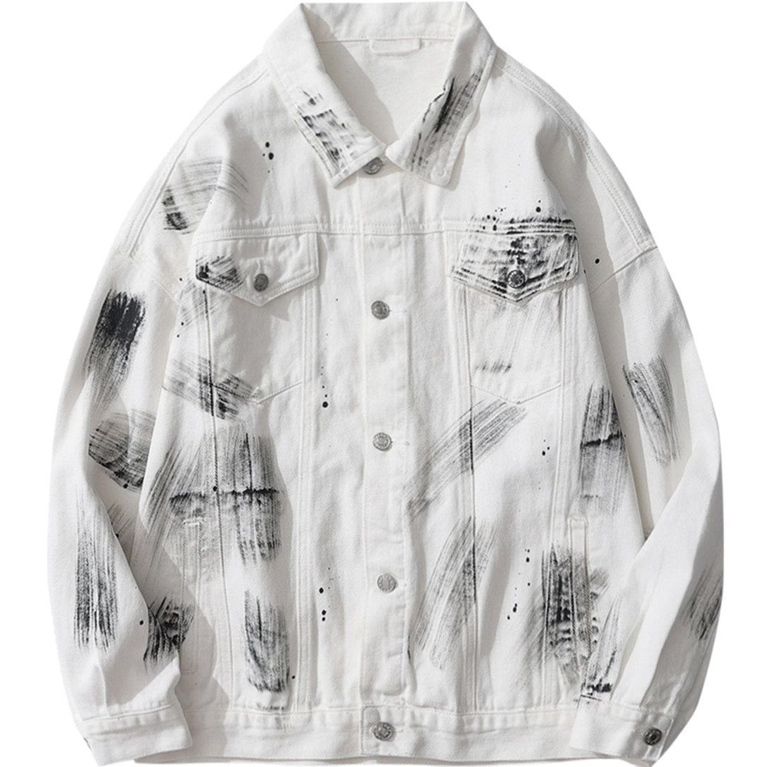 AlanBalen® - Splash Ink Print Jacket AlanBalen