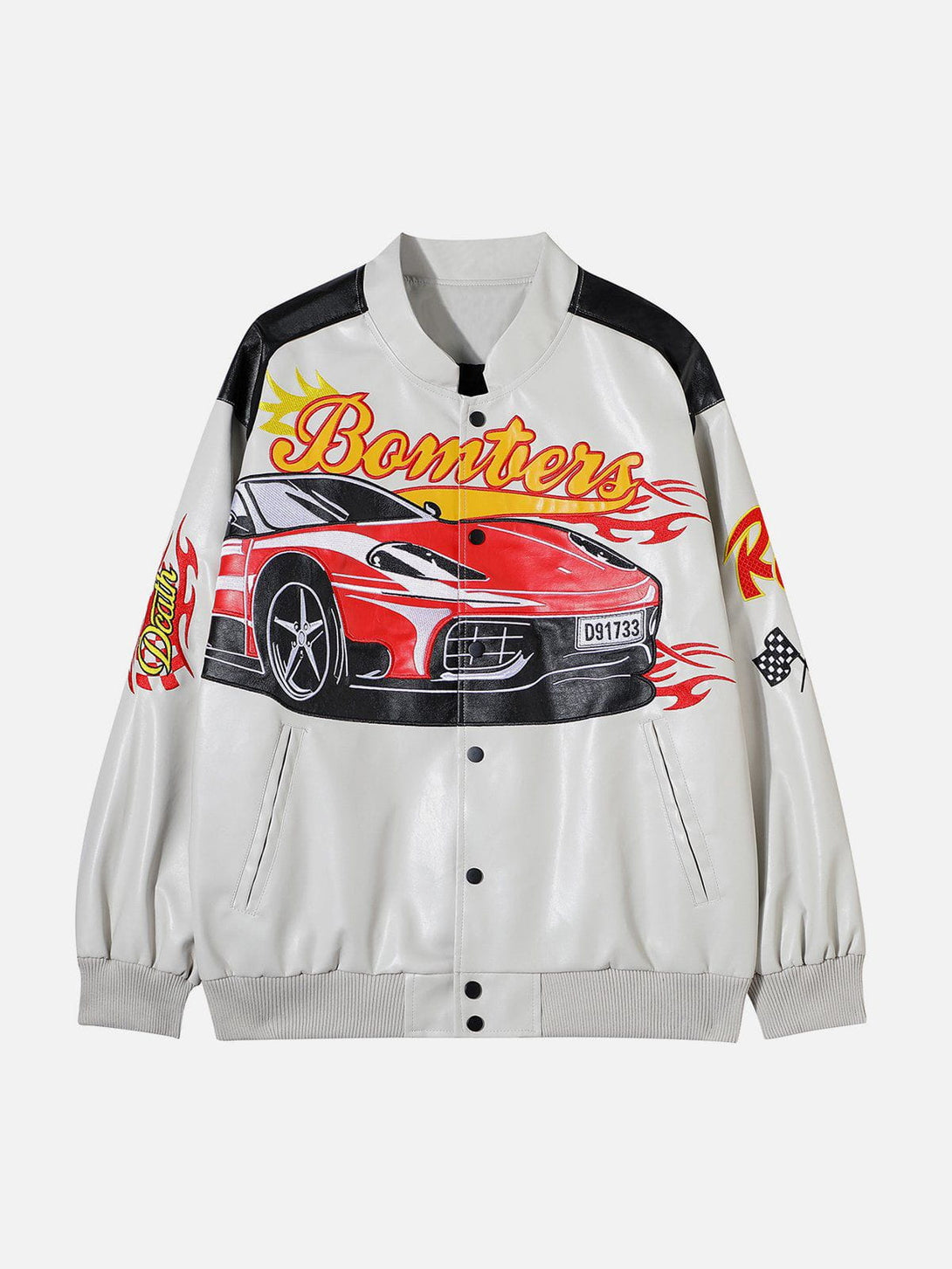 AlanBalen® - Spliced Racing PU Jacket AlanBalen