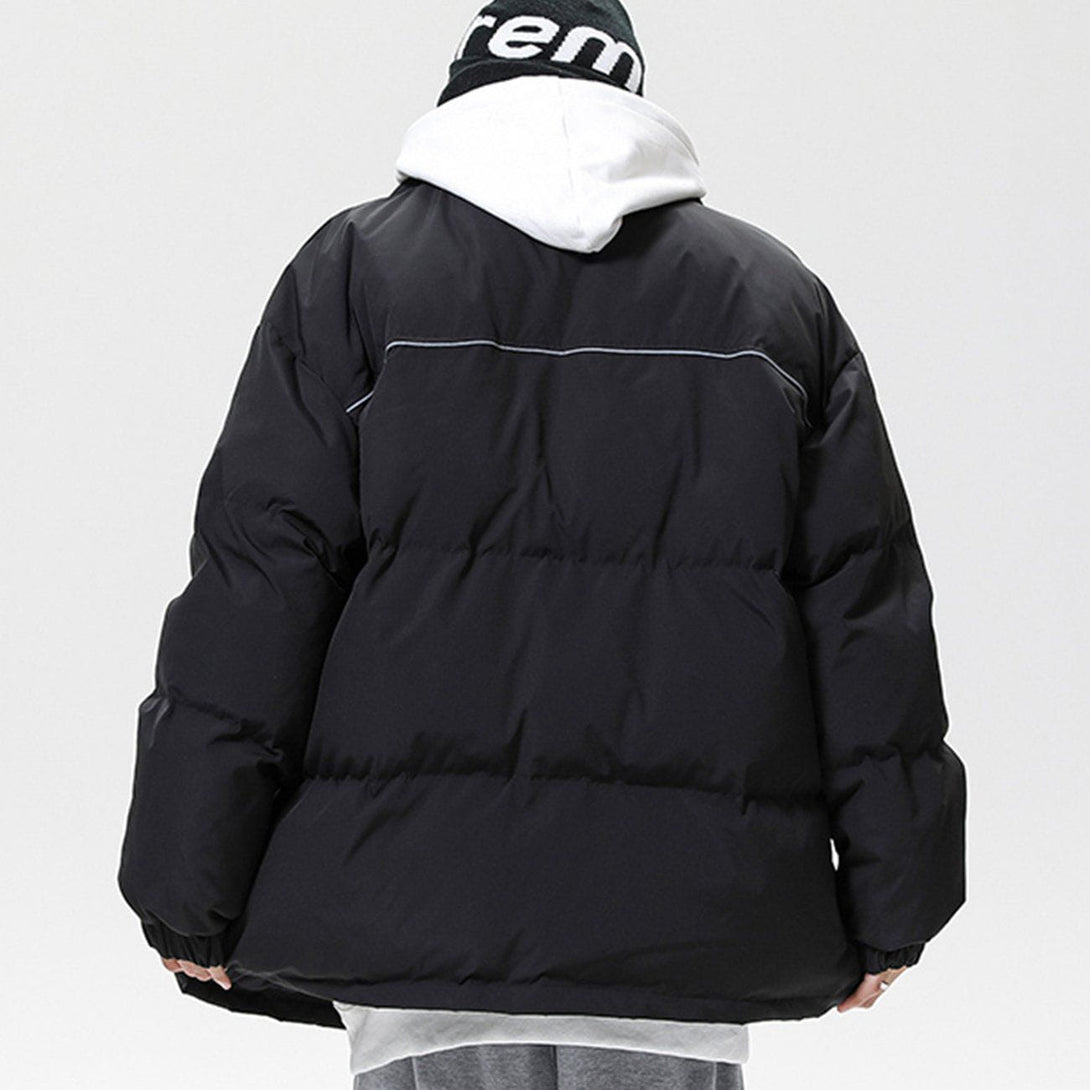 AlanBalen® - Spliced Reflective Strip Winter Coat AlanBalen