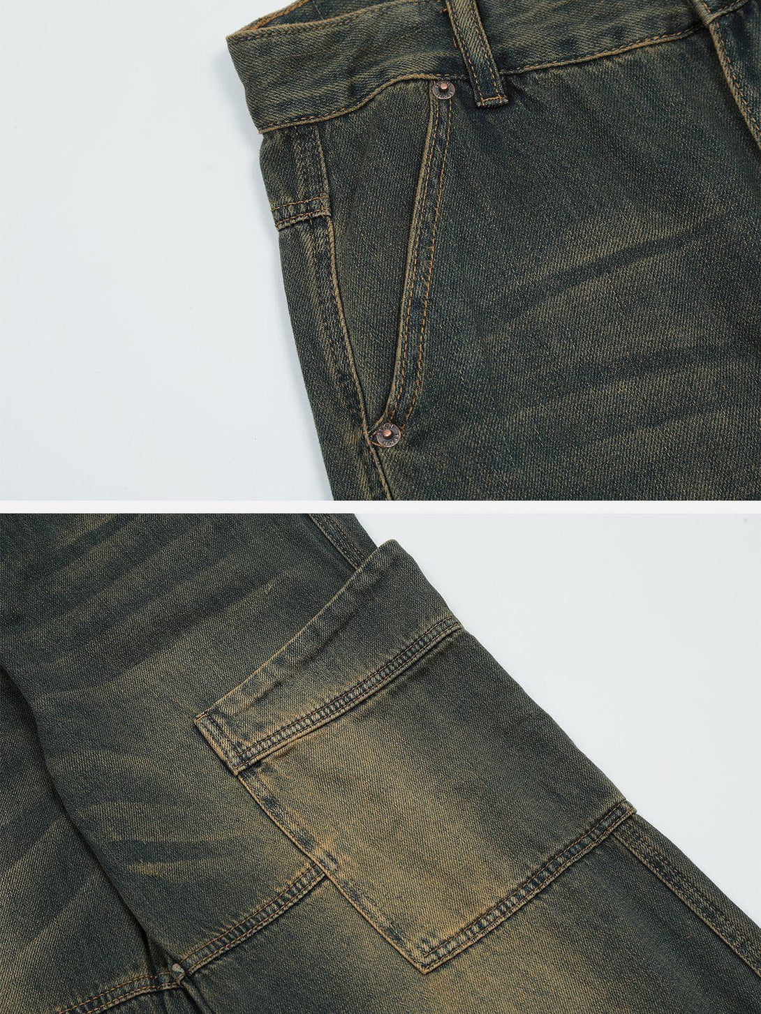 AlanBalen® - Splicing Multi-Pocket Jeans AlanBalen