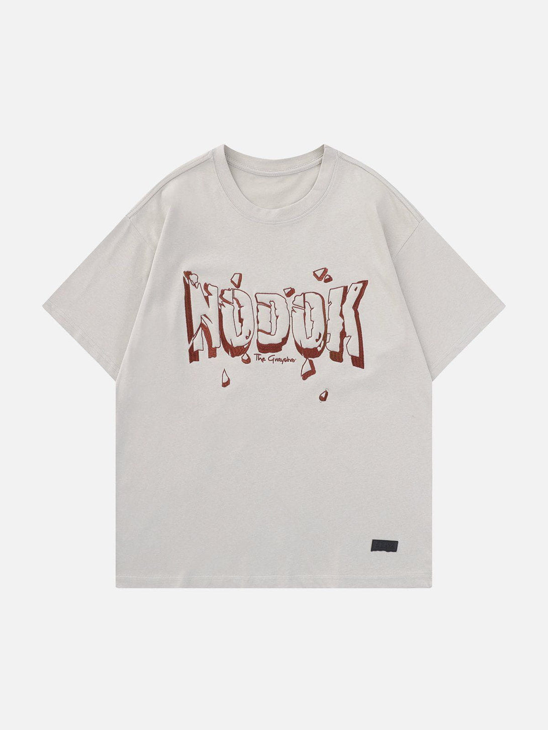 AlanBalen® - Sponge Embroidered Letter Tee AlanBalen