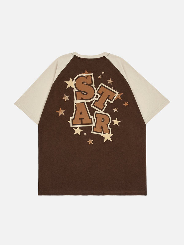 AlanBalen® - Star Alphabet Pattern Tee AlanBalen