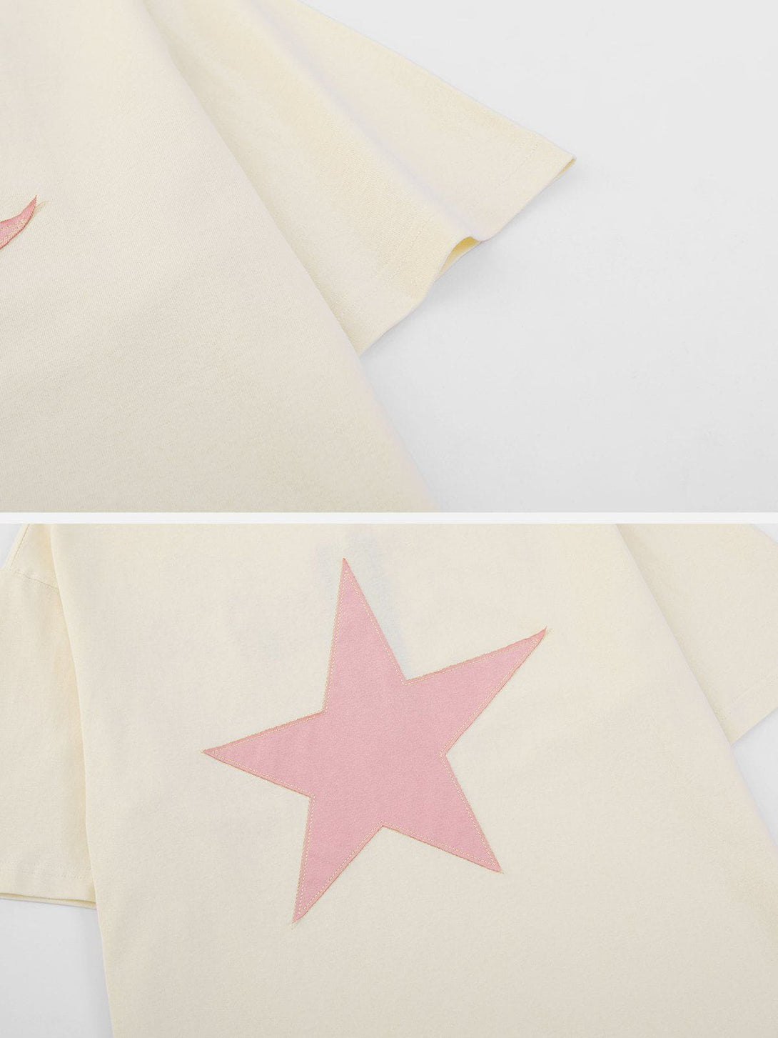 AlanBalen® - Star Applique Graphic Tee AlanBalen