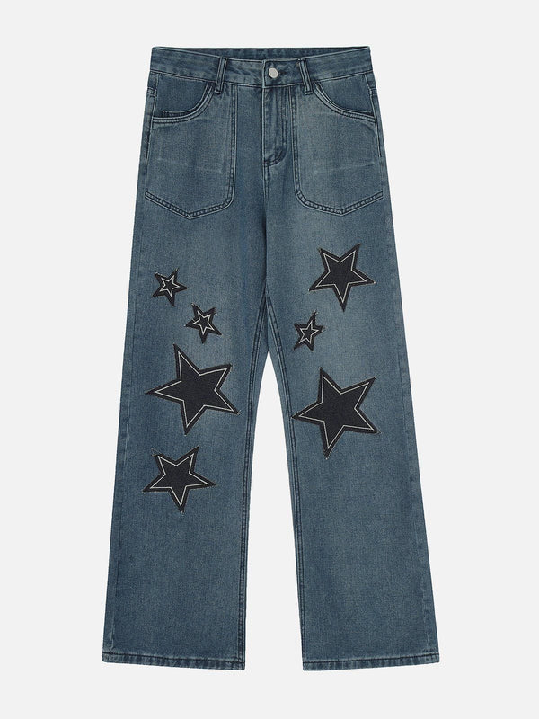 AlanBalen® - Star Collage Jeans AlanBalen