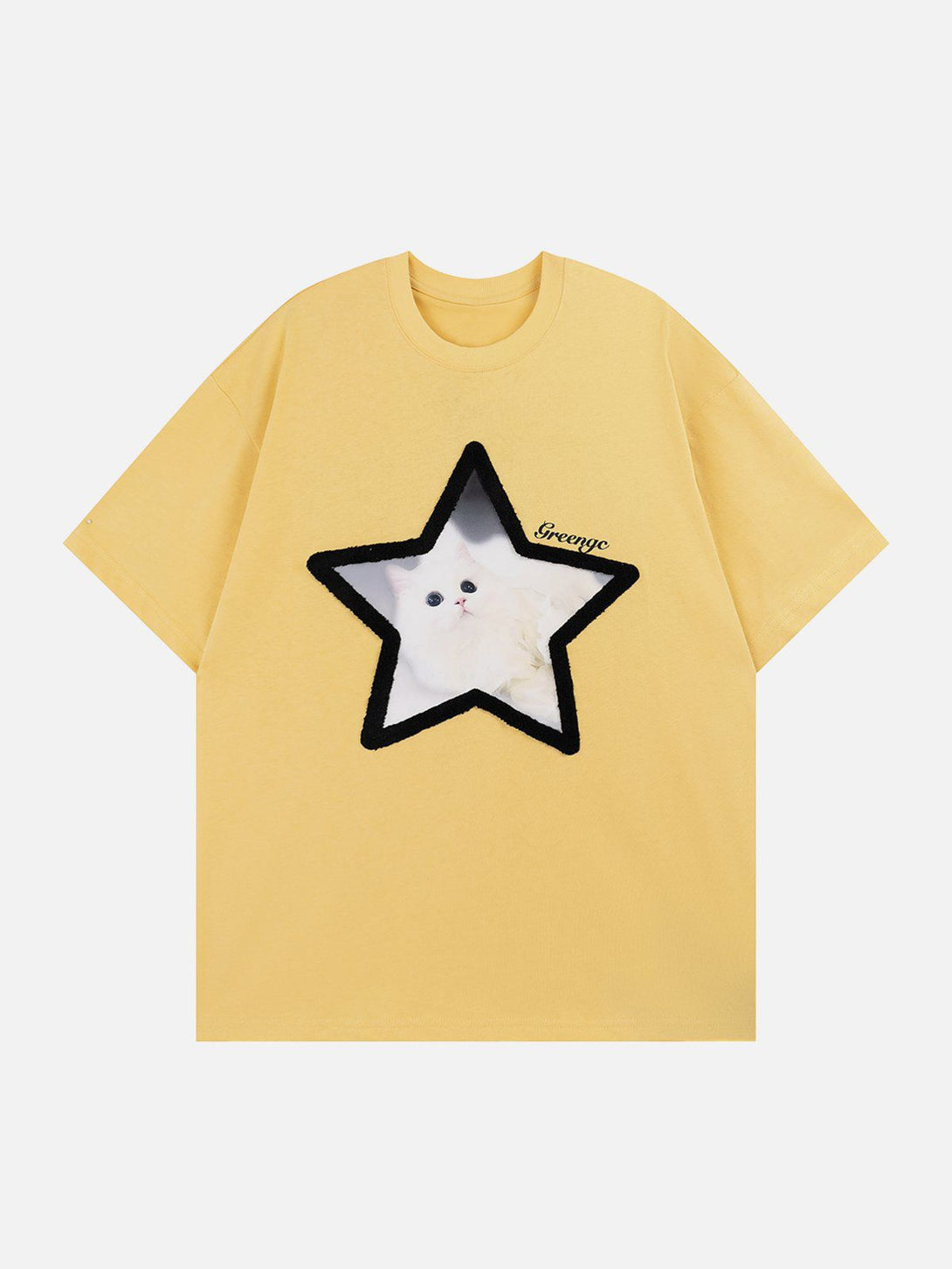 AlanBalen® - Star Cute Cat Graphic Tee AlanBalen