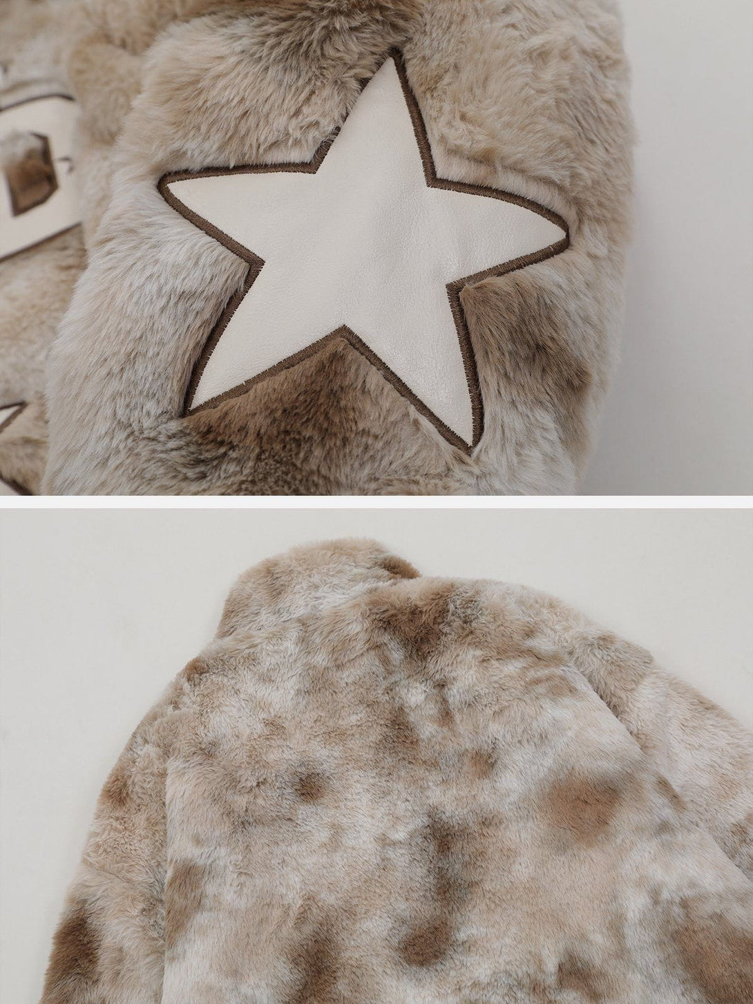 AlanBalen® - Star Embroidered Plush Winter Coat AlanBalen