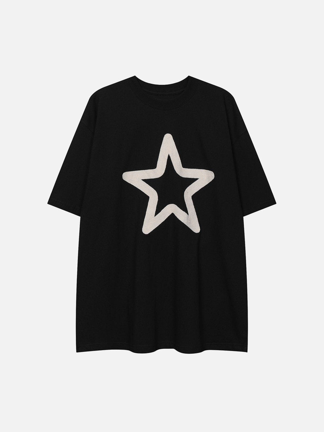 AlanBalen® - Star Embroidery Cotton Tee AlanBalen