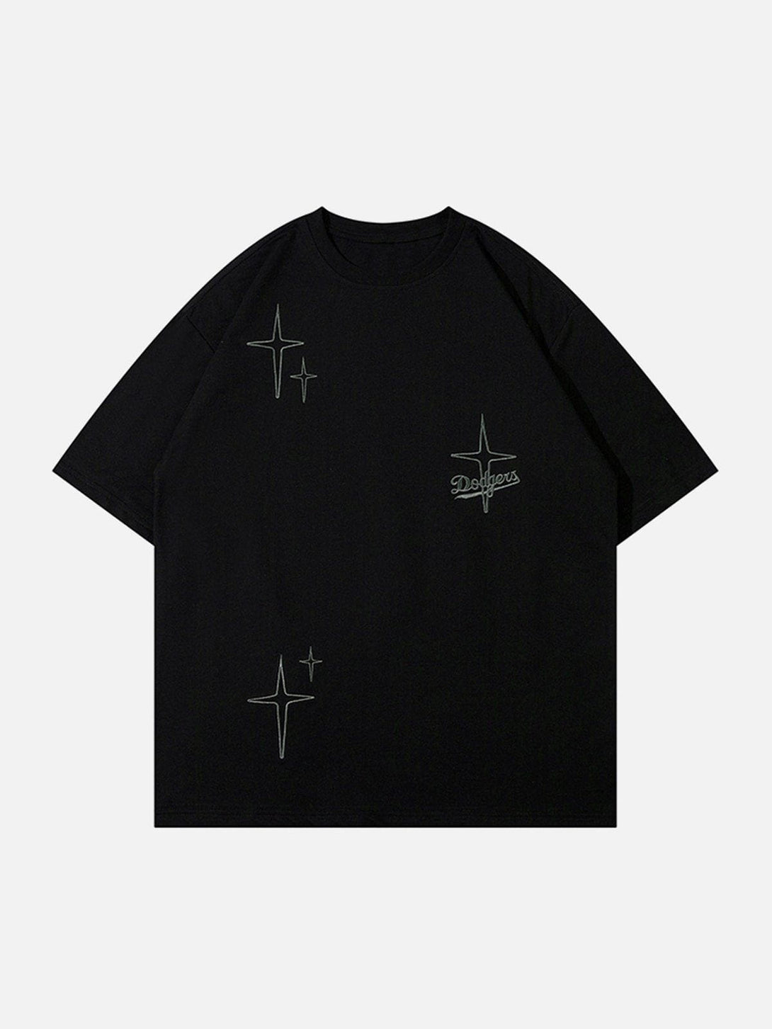 AlanBalen® - Star Embroidery Print Tee AlanBalen