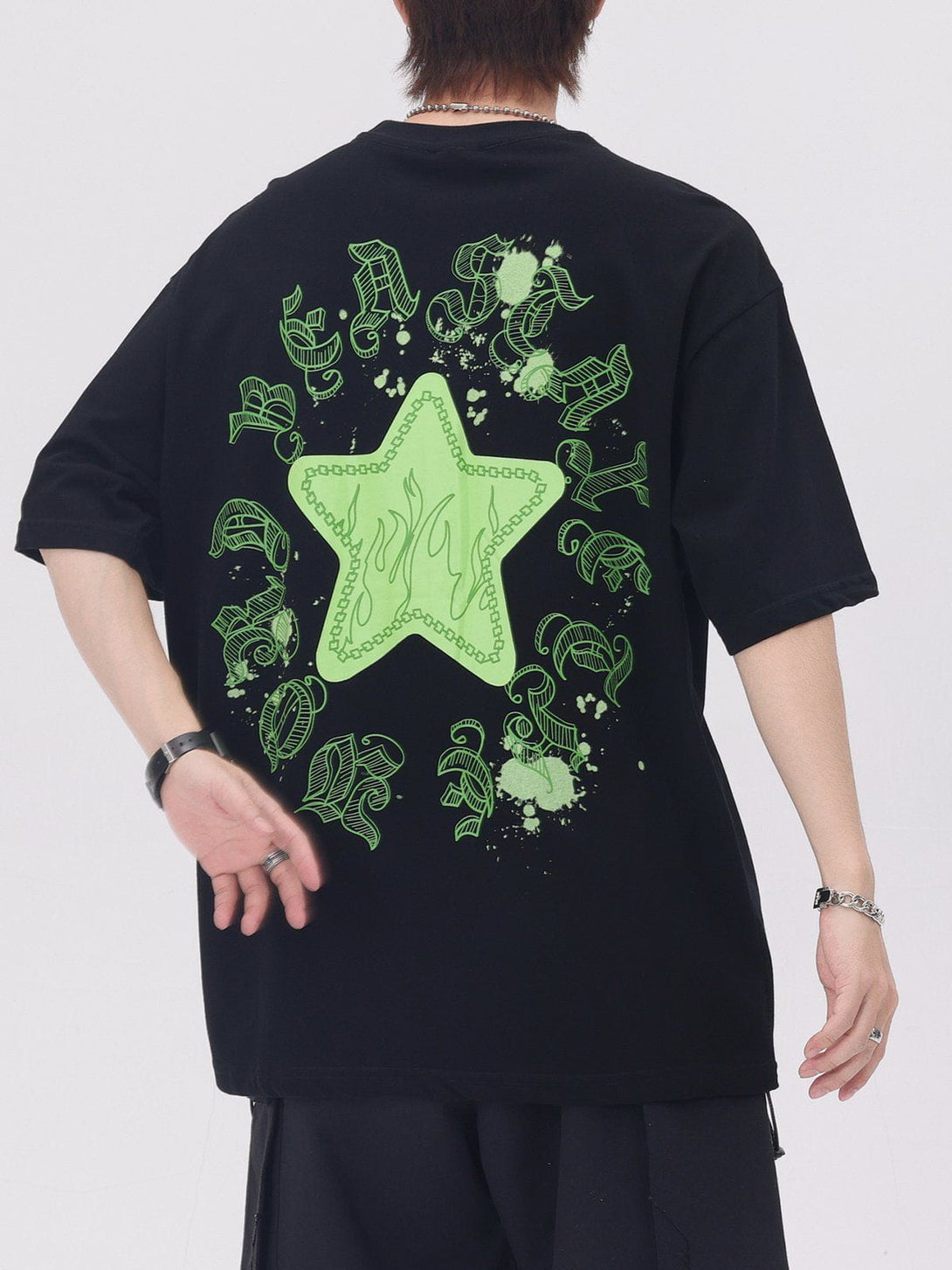 AlanBalen® - Star Flame Print Tee AlanBalen