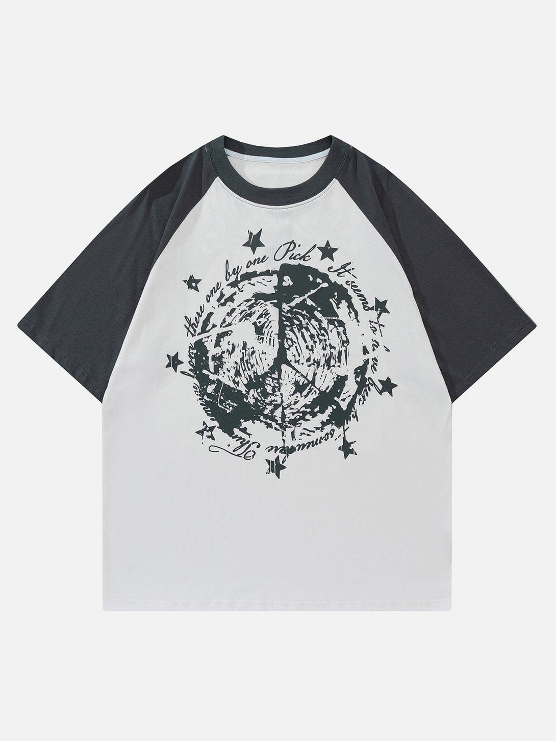 AlanBalen® - Star Gothic Leeter Print Tee AlanBalen