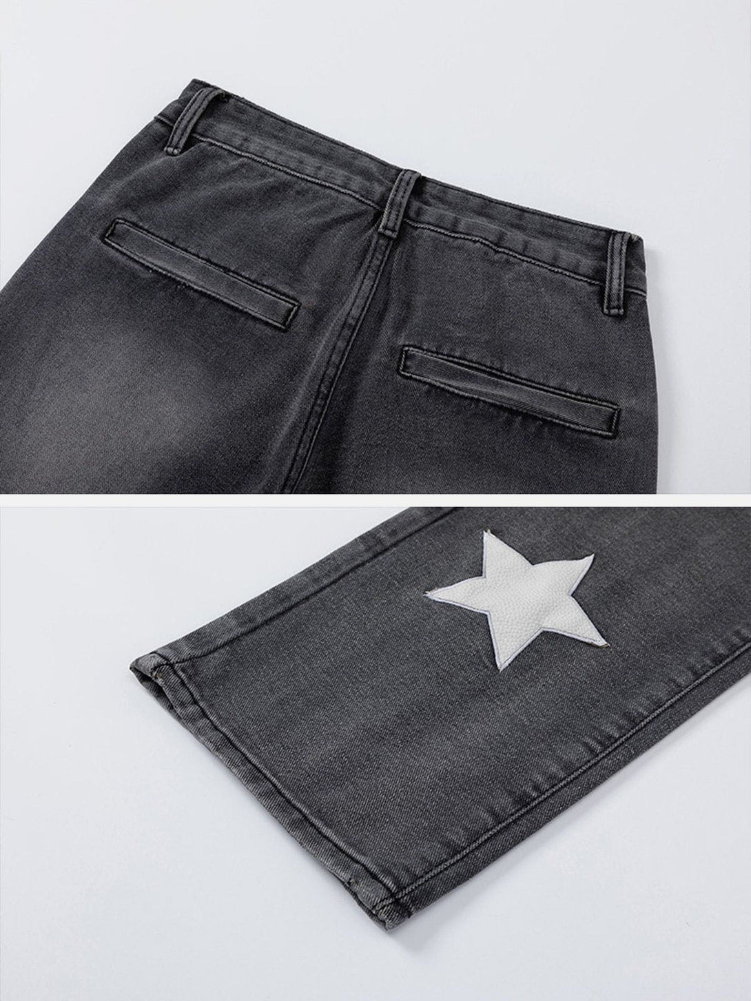 AlanBalen® - Star Patchwork Collision Color Jeans AlanBalen