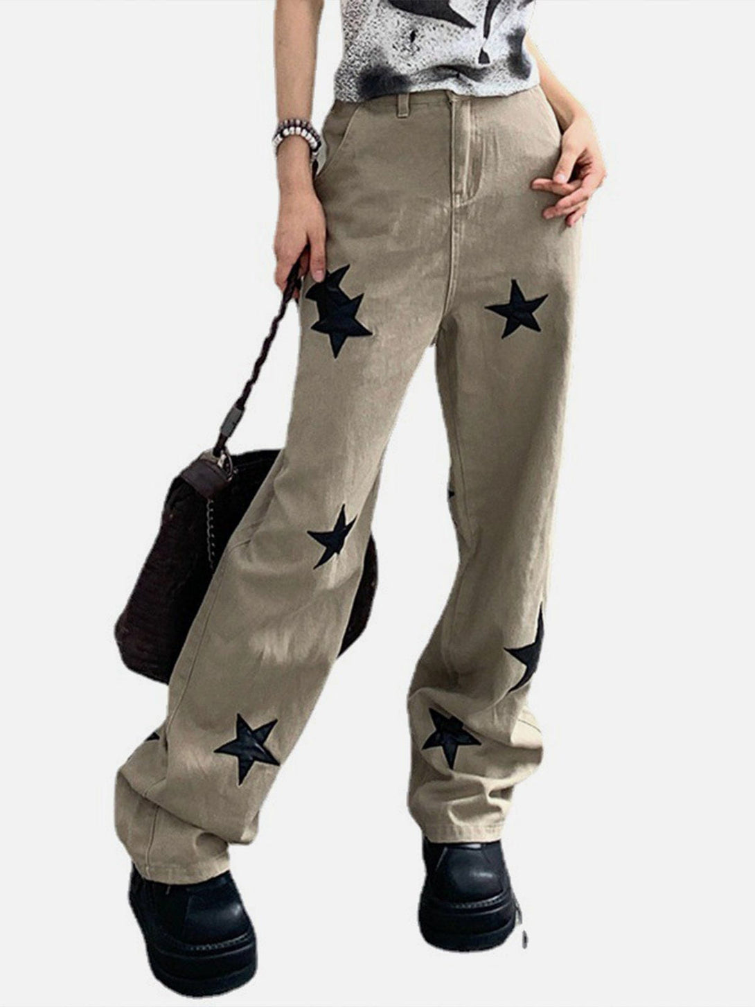 AlanBalen® - Star Patchwork Jeans AlanBalen