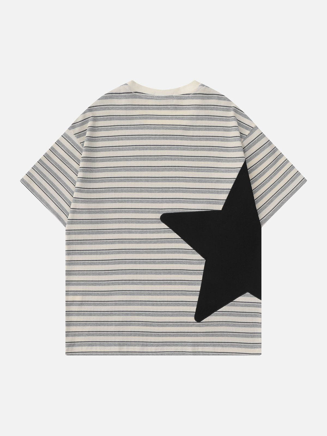 AlanBalen® - Star Patchwork Stripe Tee AlanBalen