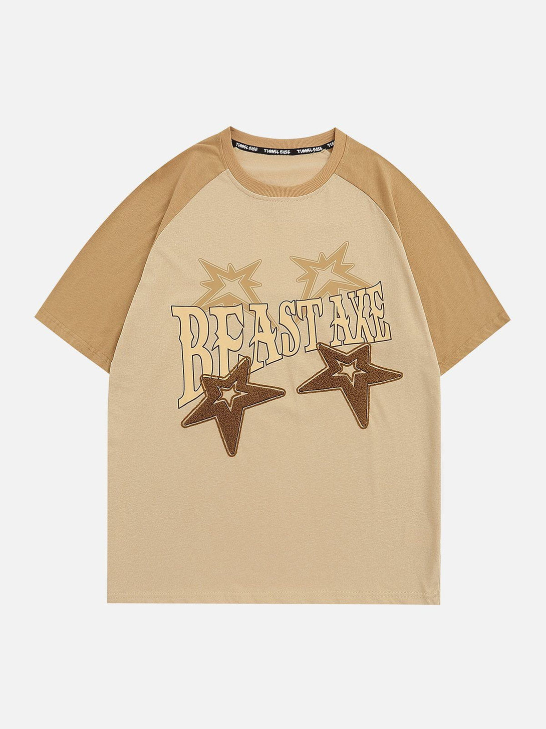 AlanBalen® - Star Print Colour Blocking Tee AlanBalen