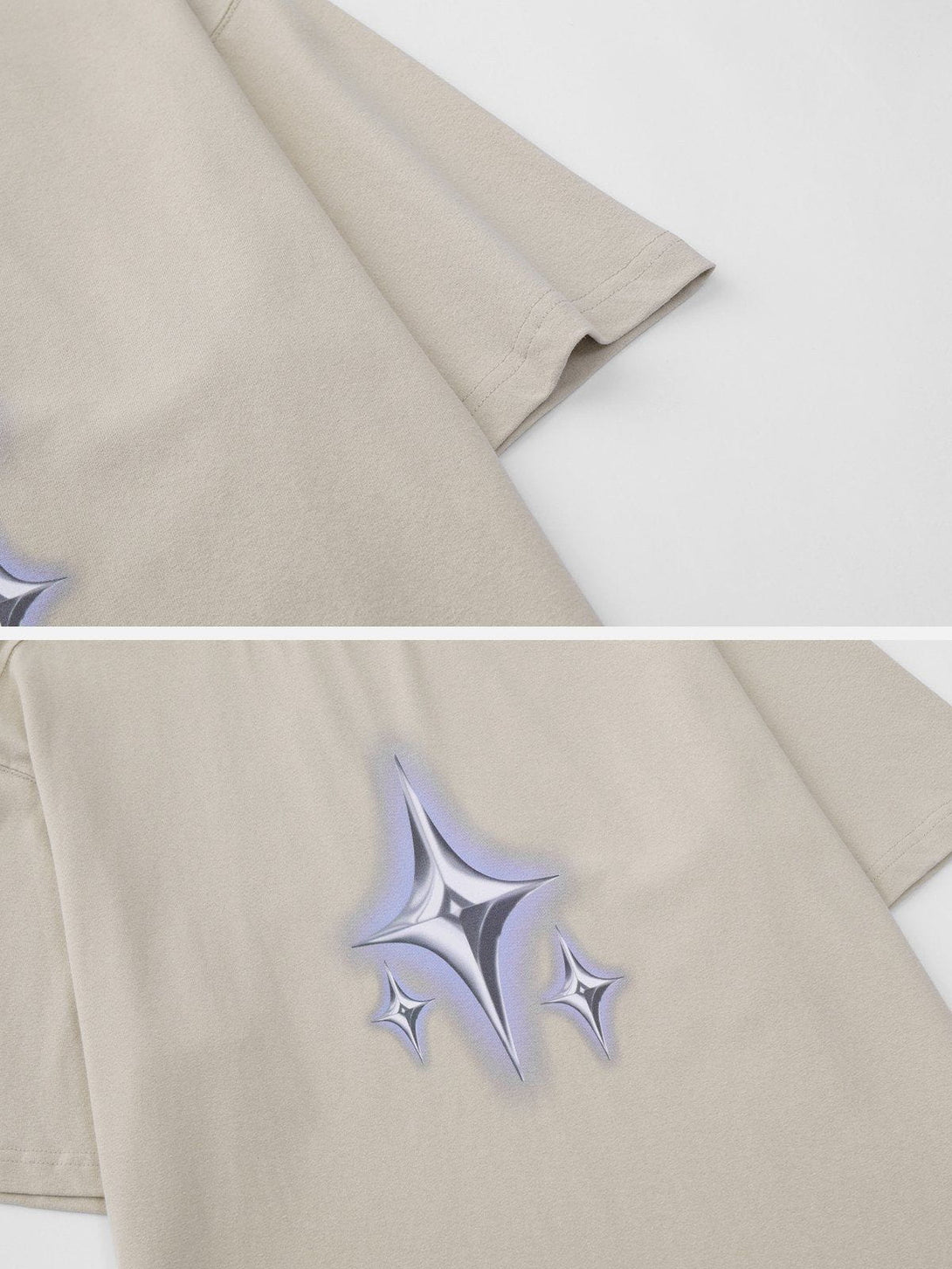 AlanBalen® - Star Print Cotton Tee AlanBalen