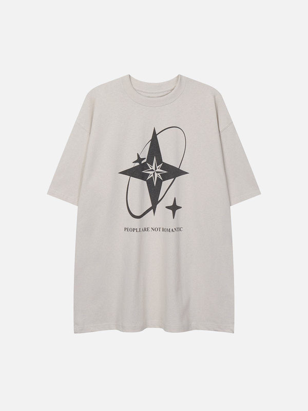 AlanBalen® - Star Print Cotton Tee AlanBalen