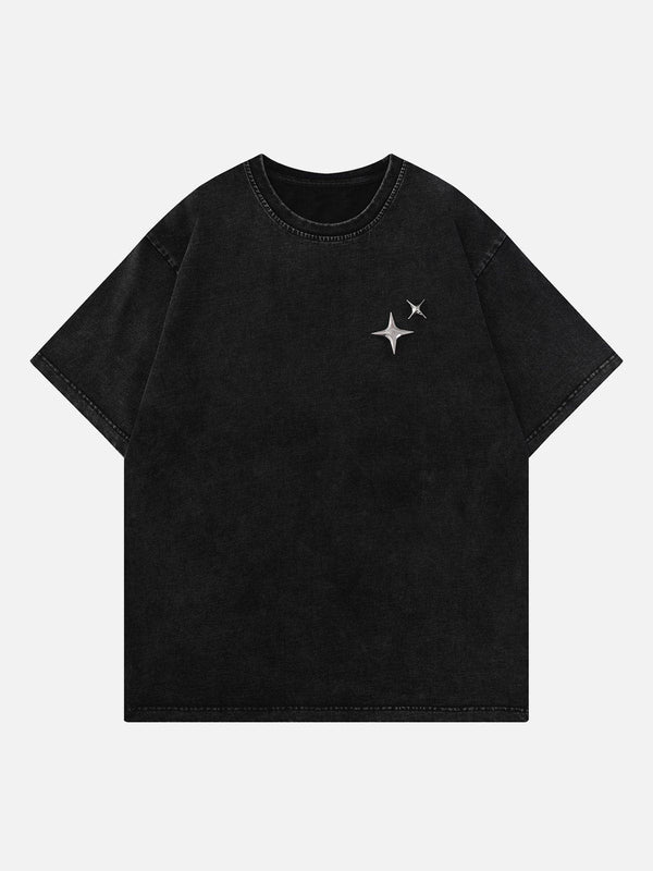 AlanBalen® - Star Print Washed Tee AlanBalen