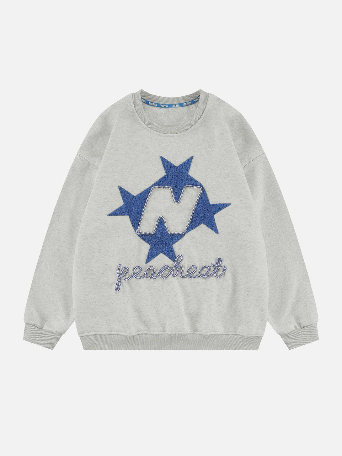 AlanBalen® - Star Terry Embroidered Sweatshirt AlanBalen