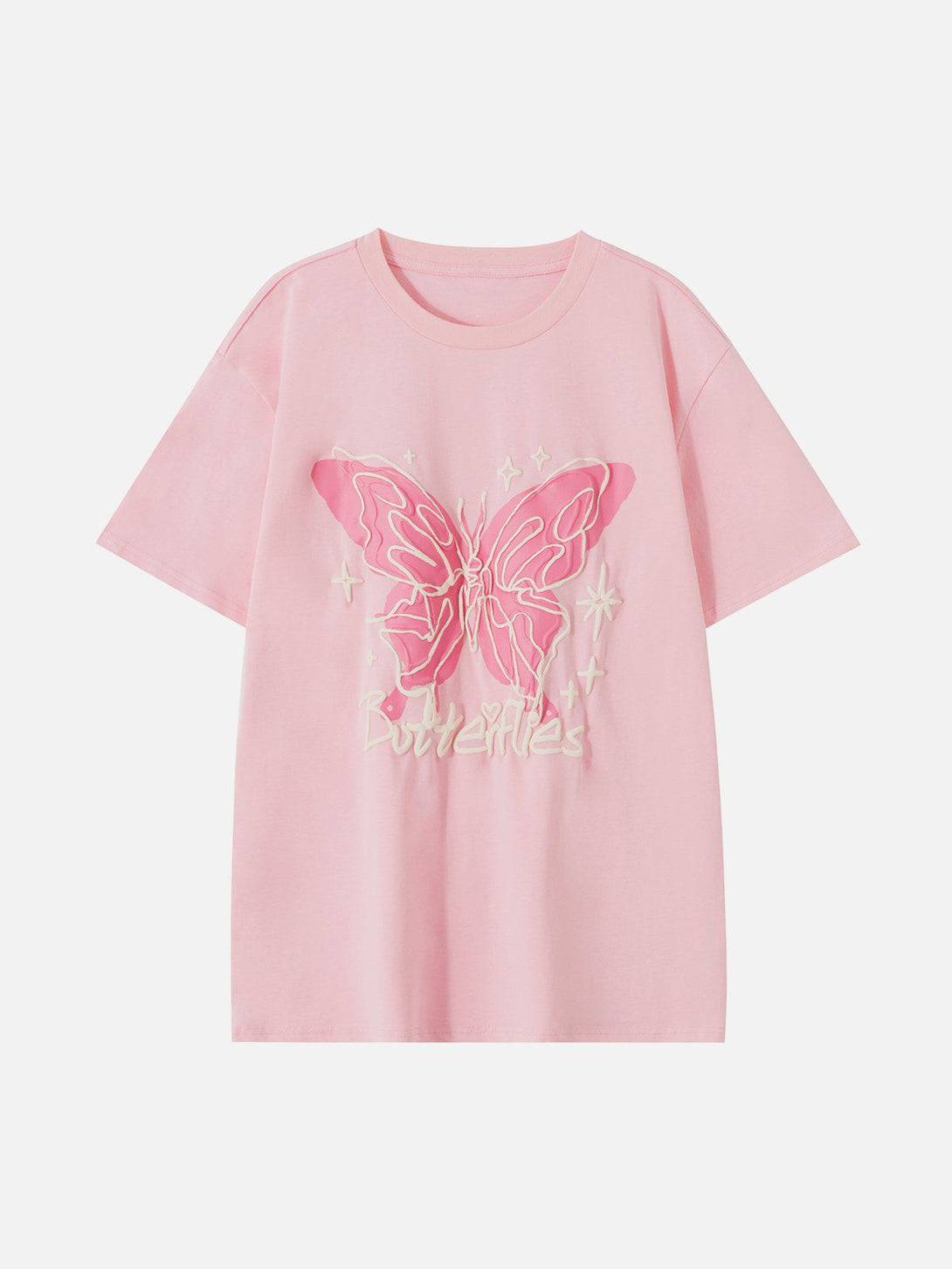 AlanBalen® - Stereoscopic Butterfly Print Tee AlanBalen