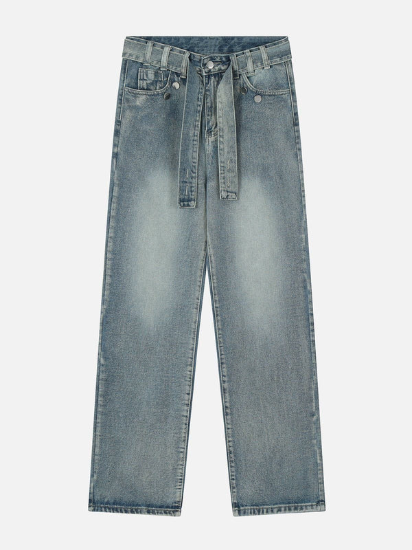 AlanBalen® - Strap Gradient Jeans AlanBalen