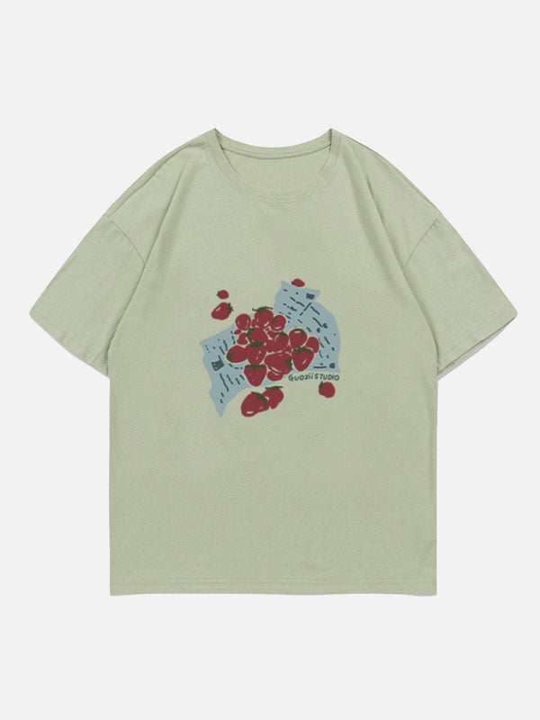 AlanBalen® - Strawberries Print Tee AlanBalen