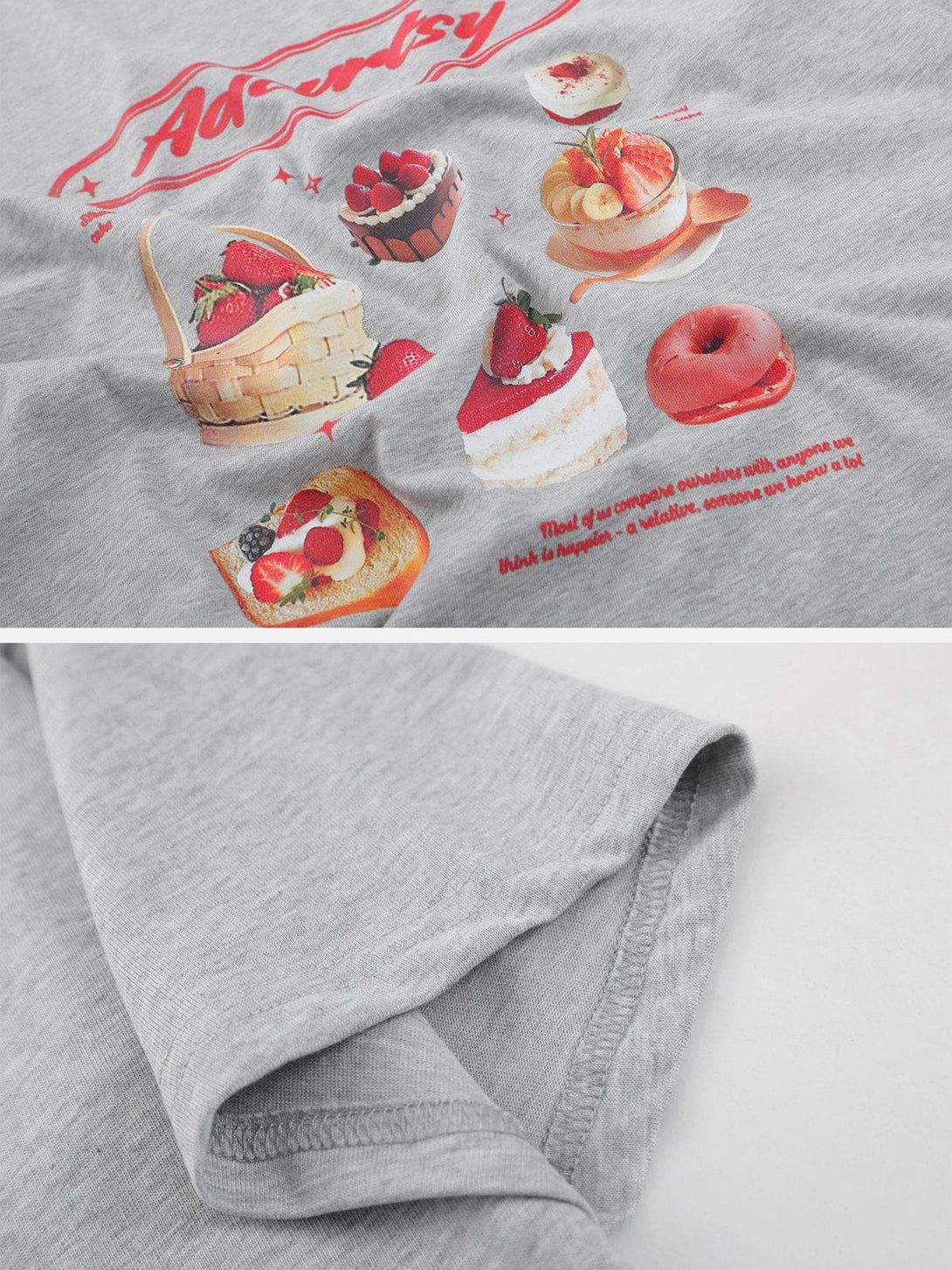 AlanBalen® - Strawberry Cake Print Tee AlanBalen