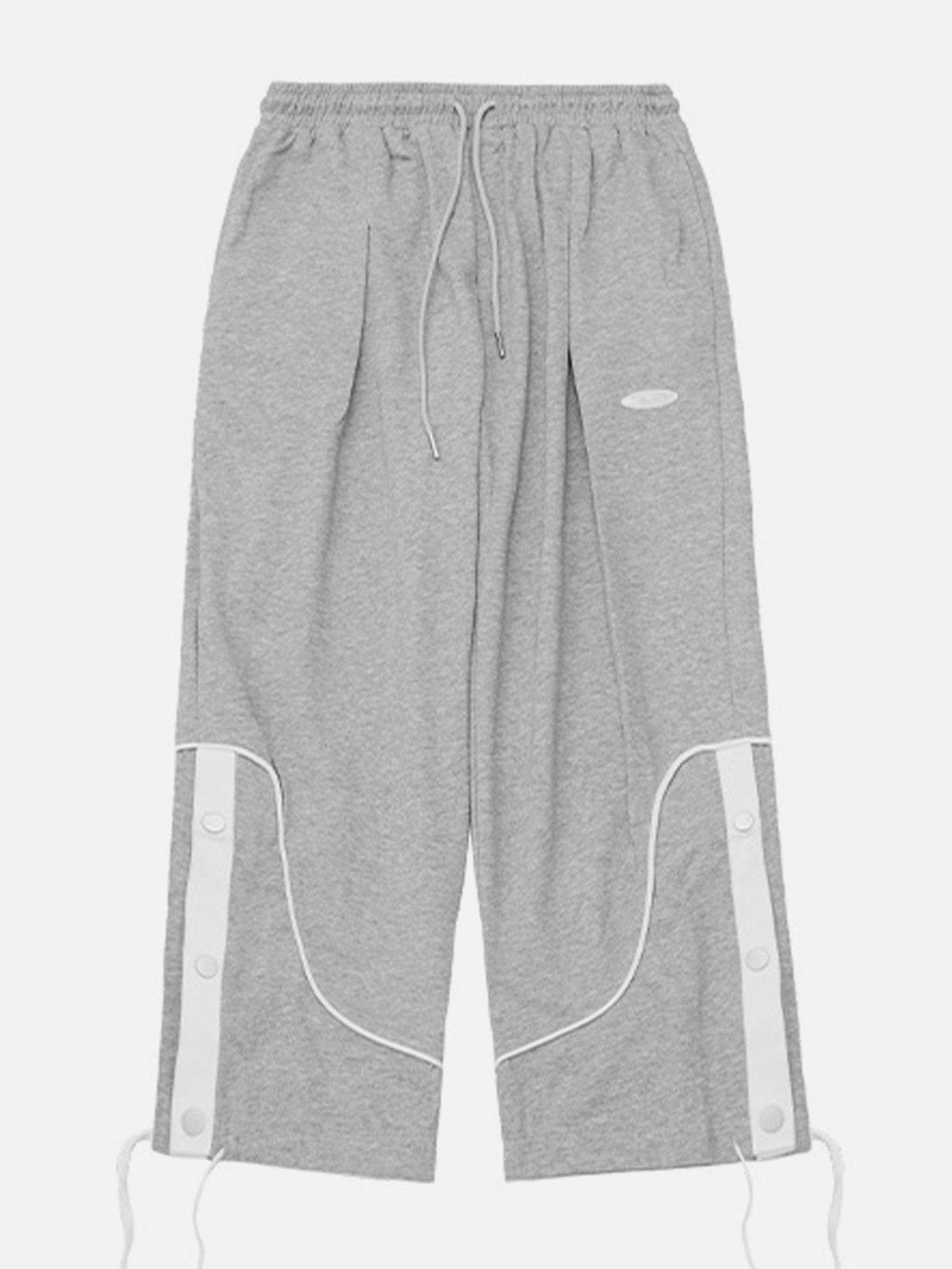 AlanBalen® - Stripe Buckle Drawstring Sweatpants AlanBalen