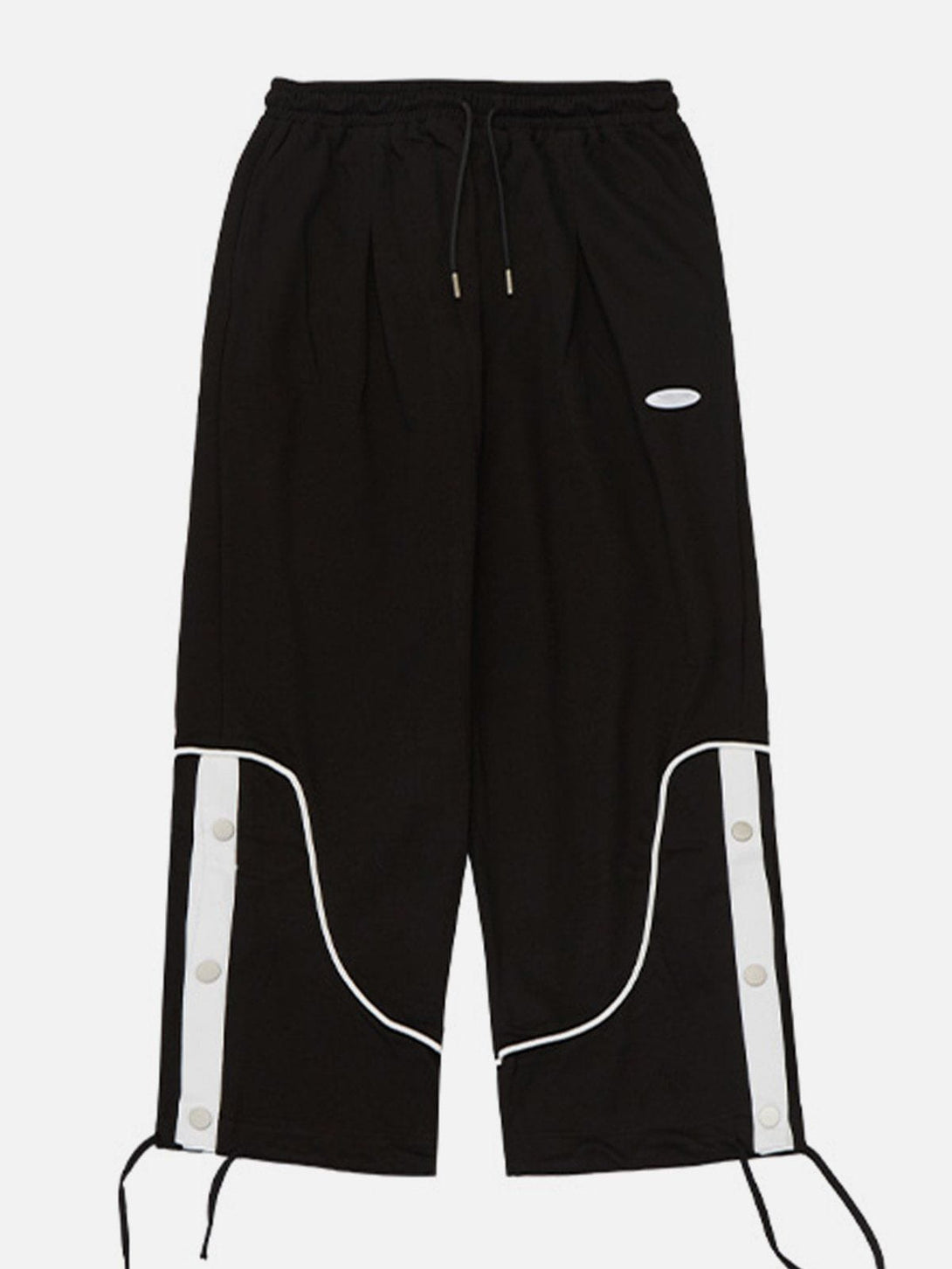 AlanBalen® - Stripe Buckle Drawstring Sweatpants AlanBalen