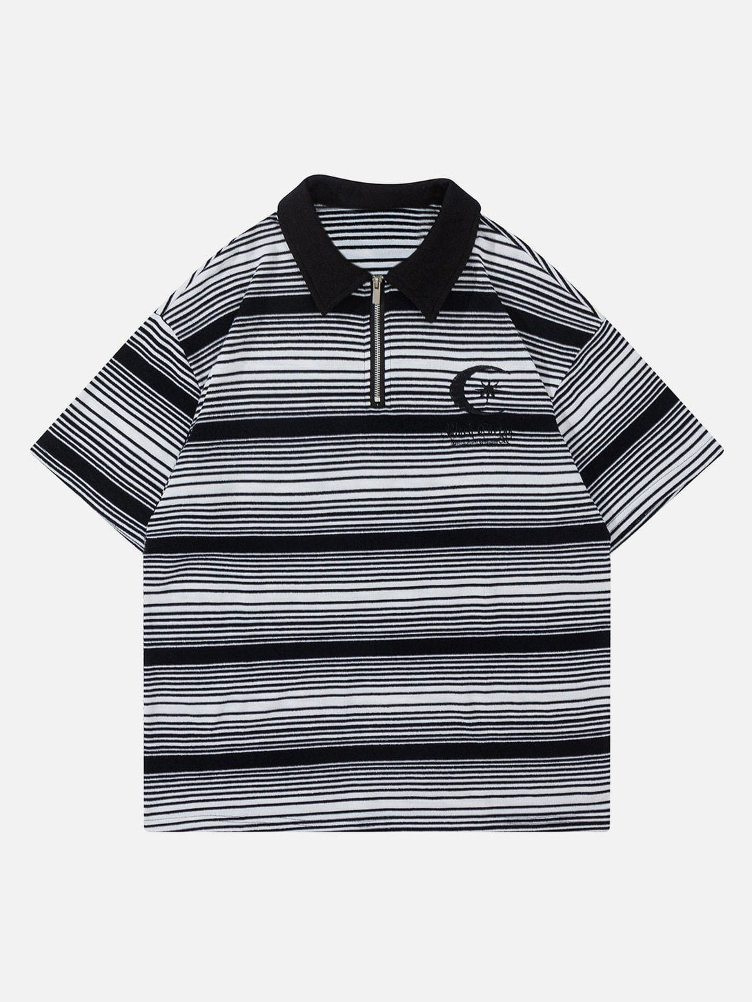 AlanBalen® - Stripe Embroidery Polo Tee AlanBalen