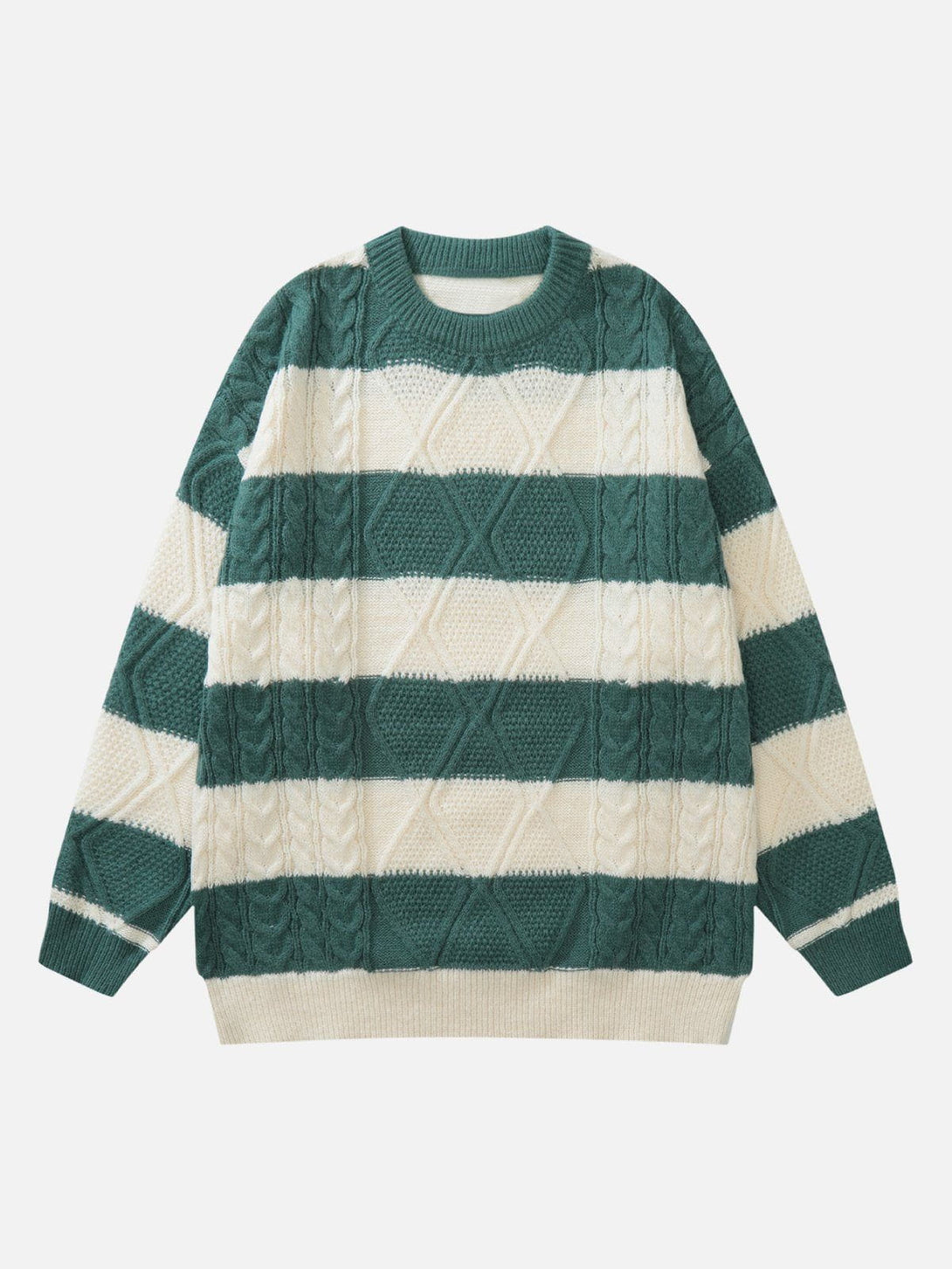 AlanBalen® - Stripe Print Sweater AlanBalen