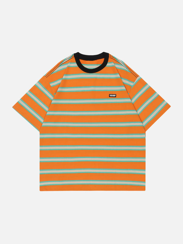 AlanBalen® - Striped Clashing Colours Tee AlanBalen