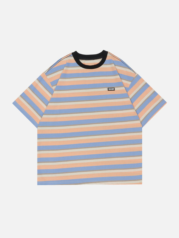 AlanBalen® - Striped Contrast Tee AlanBalen