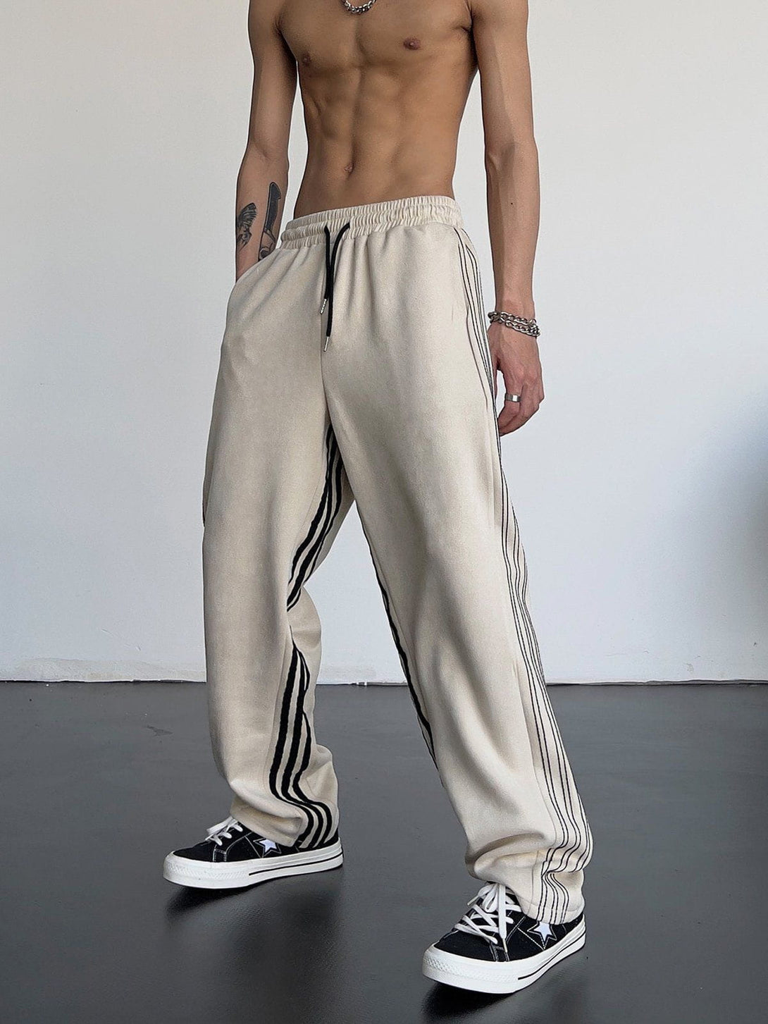 AlanBalen® - Striped High Waist Sweatpants AlanBalen