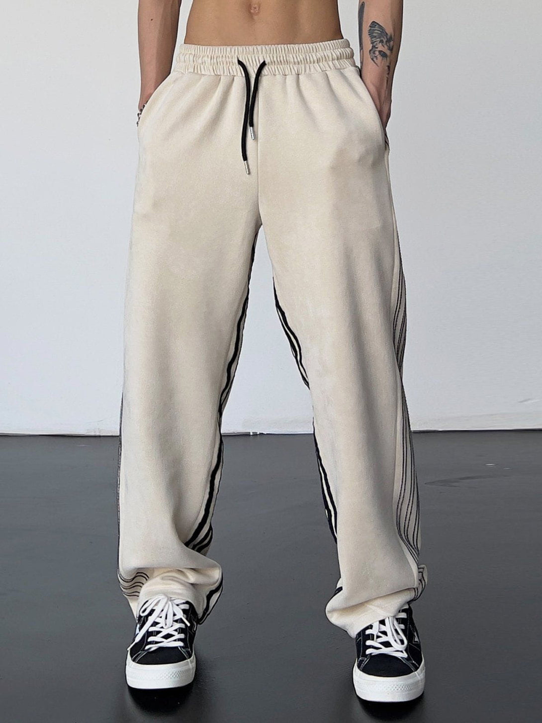 AlanBalen® - Striped High Waist Sweatpants AlanBalen