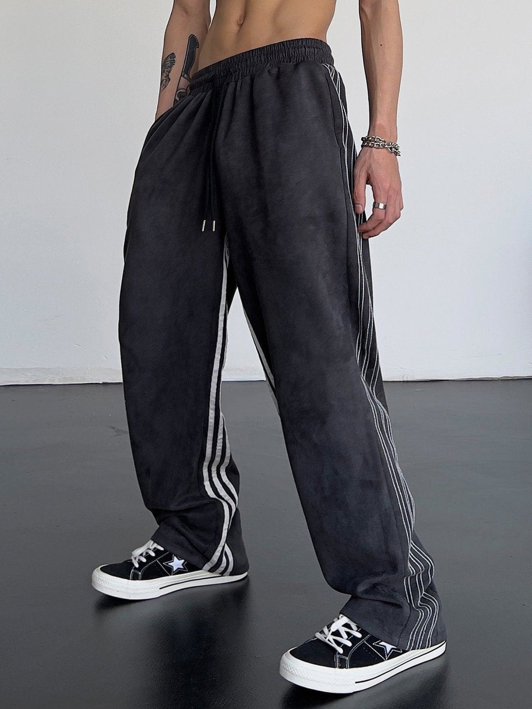 AlanBalen® - Striped High Waist Sweatpants AlanBalen