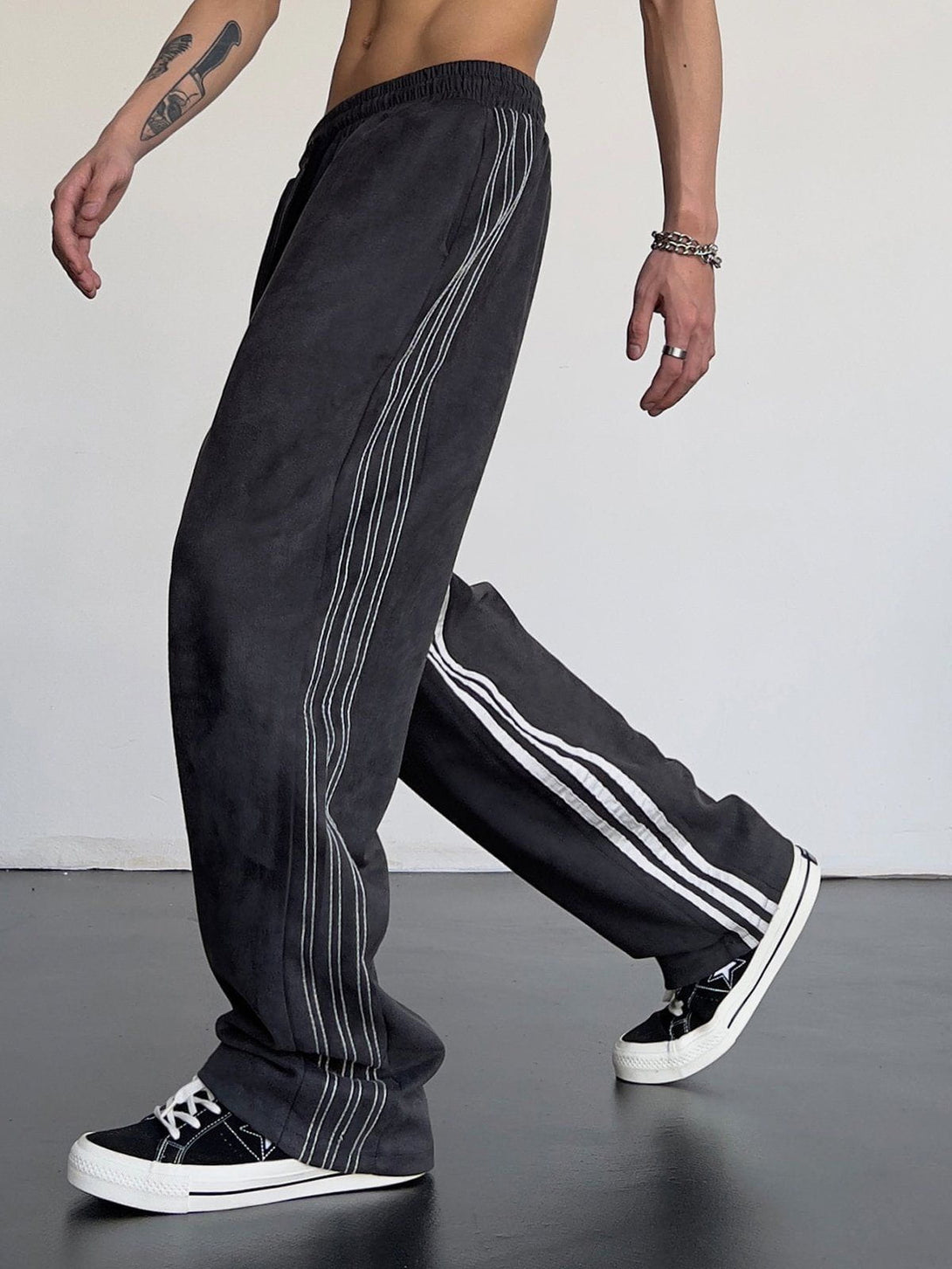 AlanBalen® - Striped High Waist Sweatpants AlanBalen