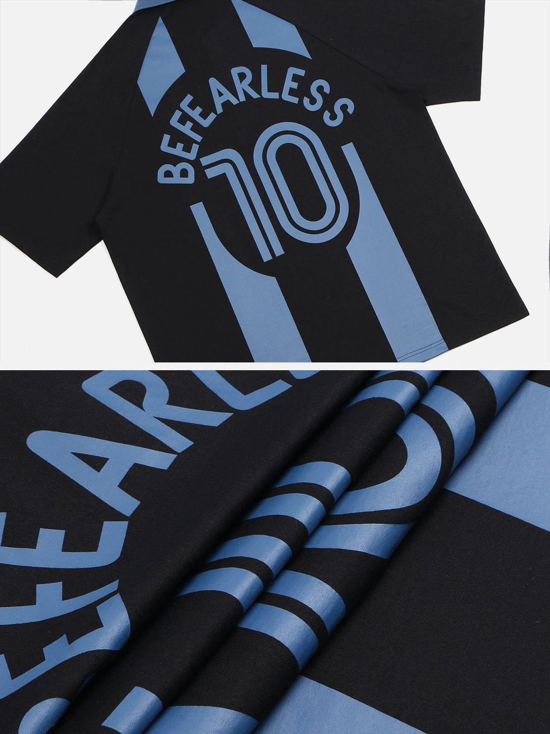 AlanBalen® - Striped Number 10 Football Tee AlanBalen