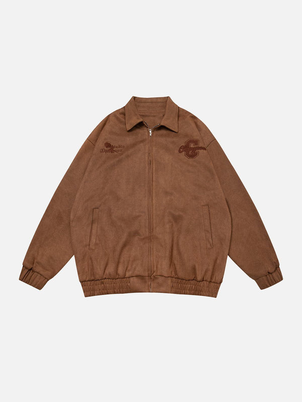 AlanBalen® - Suede Embroidered Jacket AlanBalen