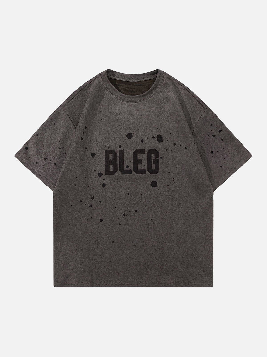 AlanBalen® - Suede Letter Print Tee AlanBalen