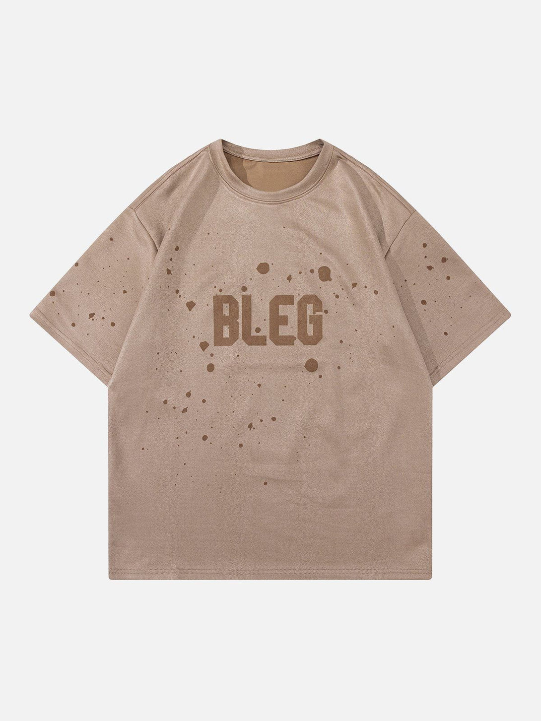 AlanBalen® - Suede Letter Print Tee AlanBalen