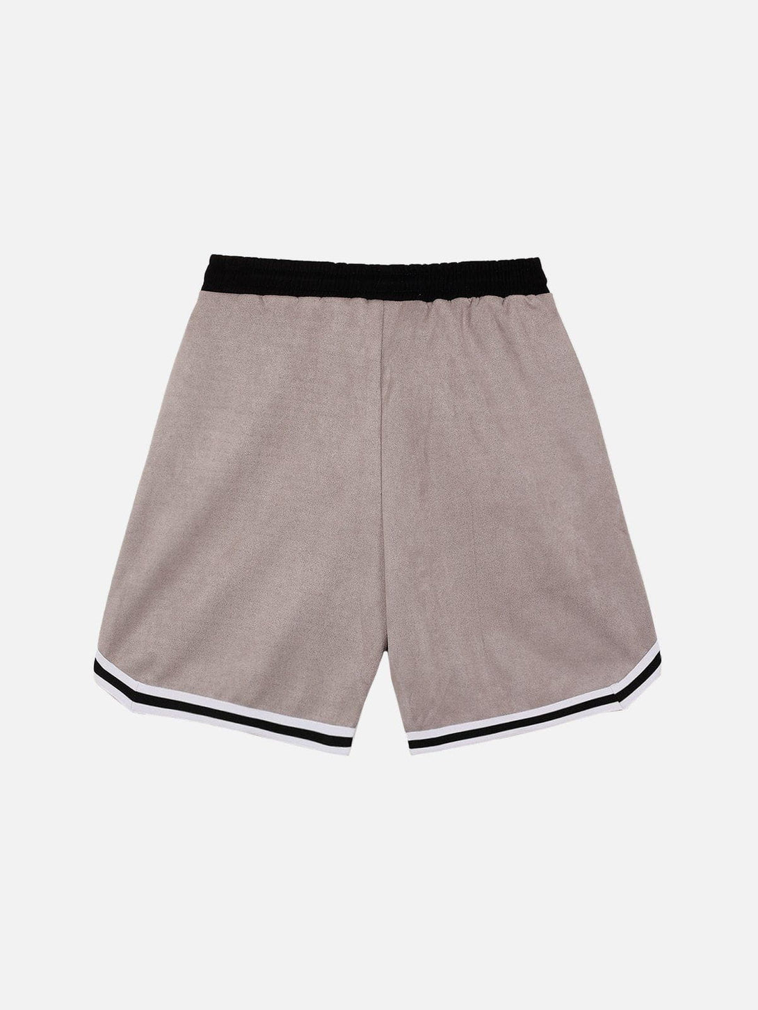 AlanBalen® - Suede "NFIV" Letters Print Shorts AlanBalen