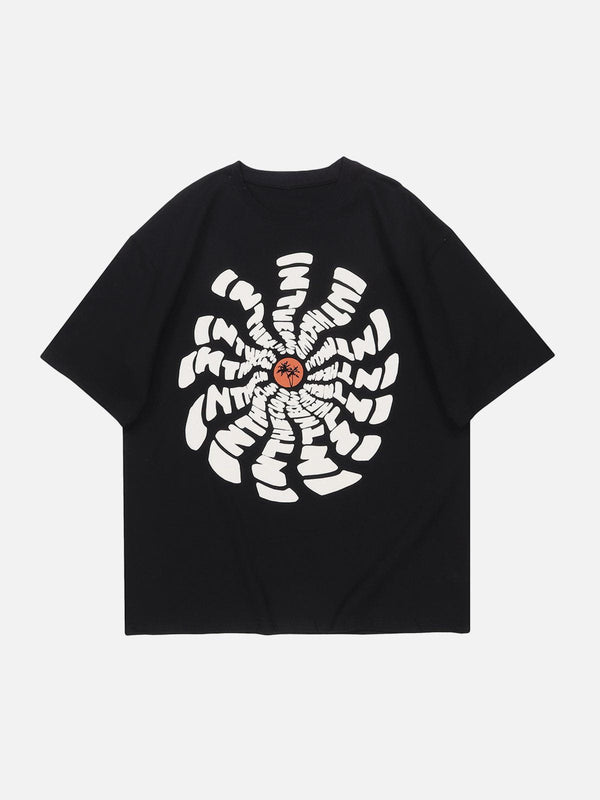 AlanBalen® - Sun Flower Totem Print Tee AlanBalen