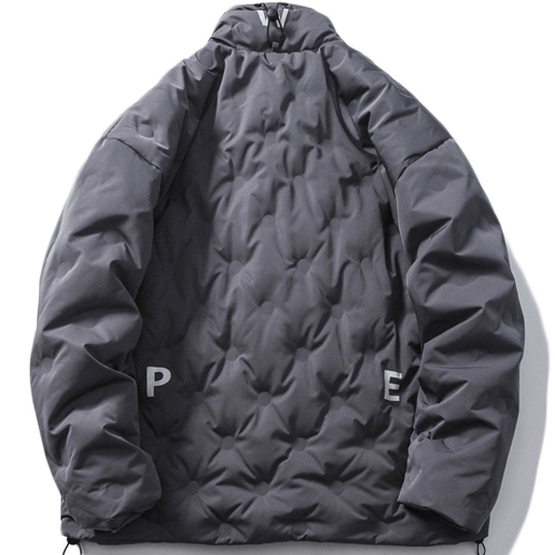 AlanBalen® - Textured Badge Winter Coat AlanBalen