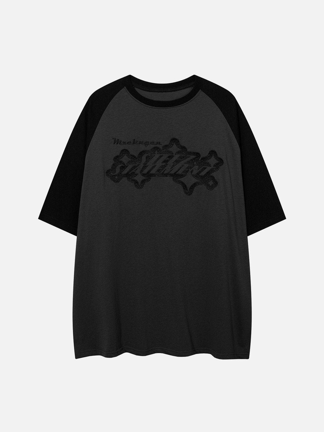 AlanBalen® - Three-dimensional Embroidery Letter Print Tee AlanBalen