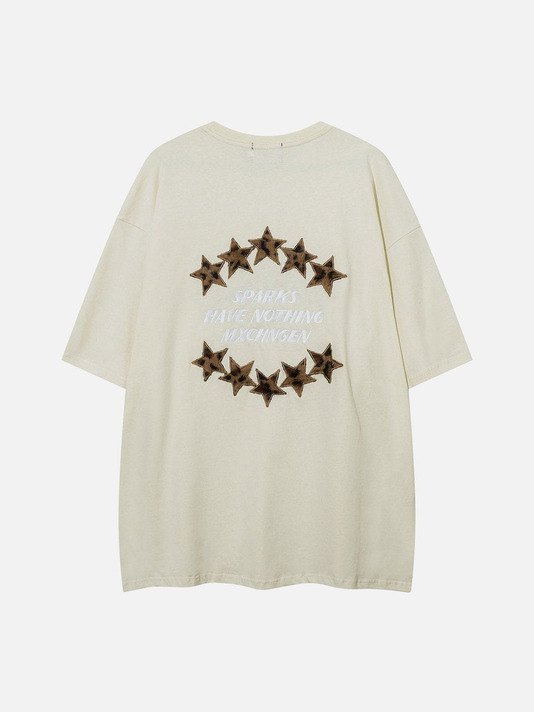 AlanBalen® - Three-dimensional Embroidery Star Print Tee AlanBalen