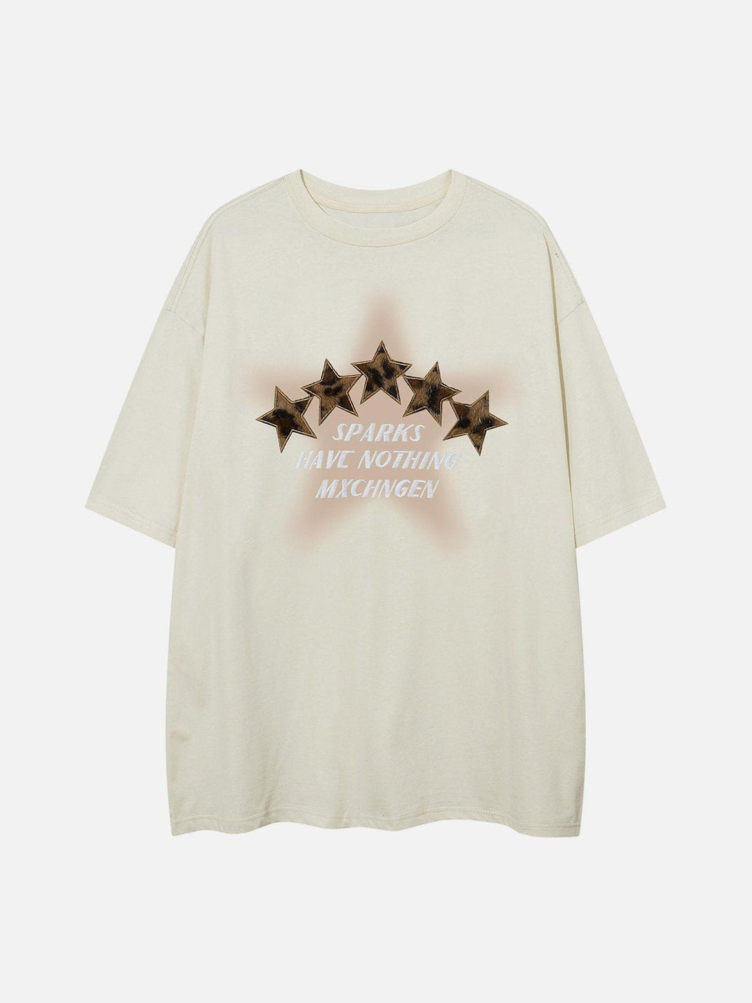 AlanBalen® - Three-dimensional Embroidery Star Print Tee AlanBalen