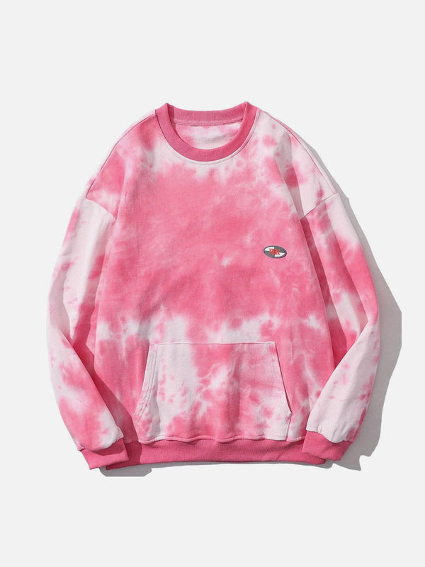 AlanBalen® - Tie-dye Simple Logo Sweatshirt AlanBalen