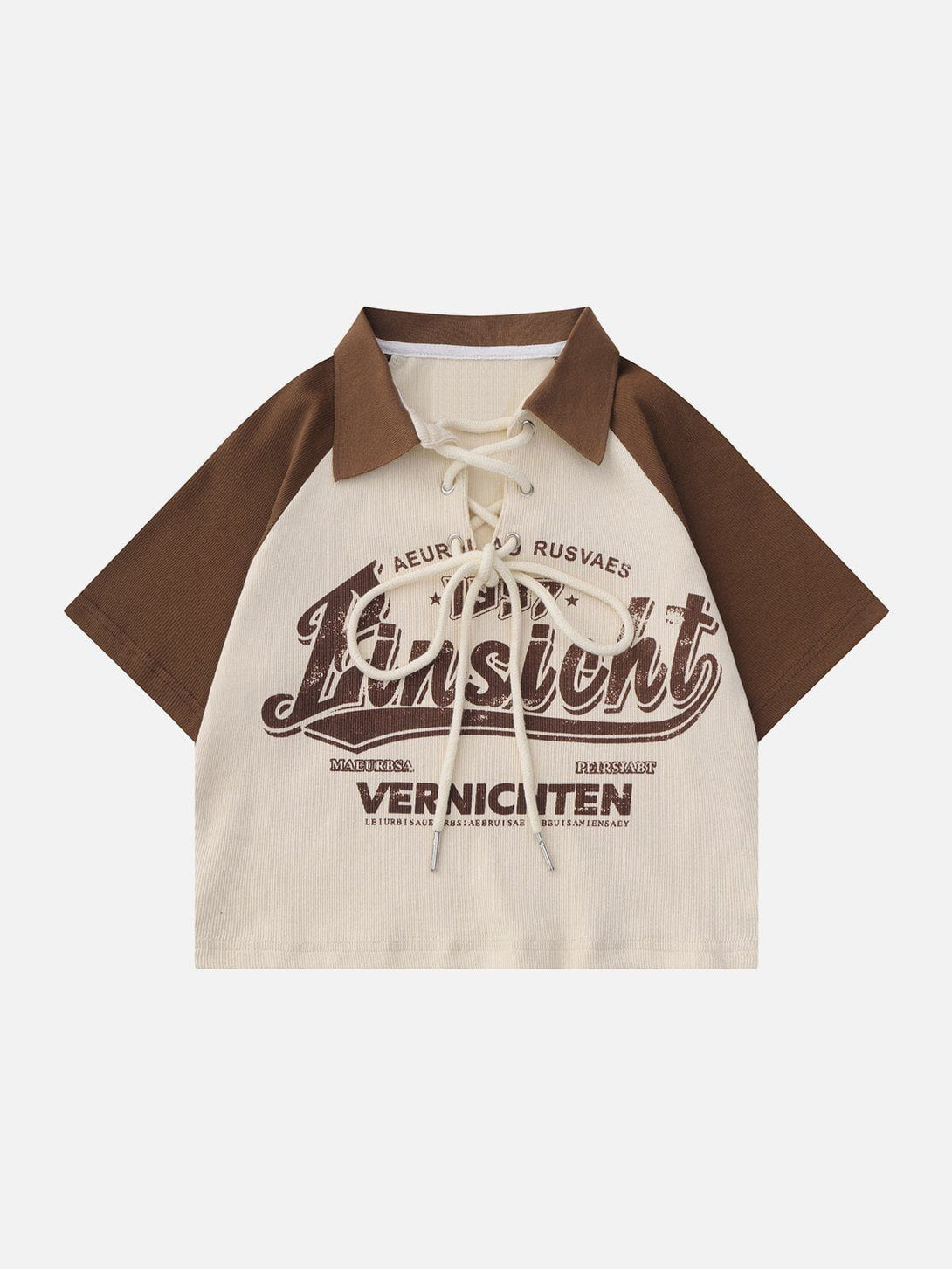 AlanBalen® - Tied Neckline Plastisol Printing Tee AlanBalen